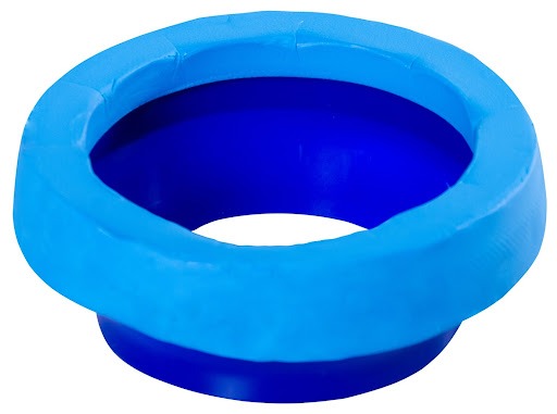 Imagem de um anel de vedação com guia plástica da Astra na cor azul.
