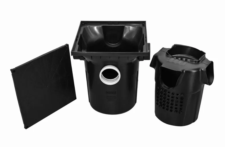 Na imagem temos a caixa de gordura da Astra e o cesto removível para facilitar a limpeza no dia a dia.