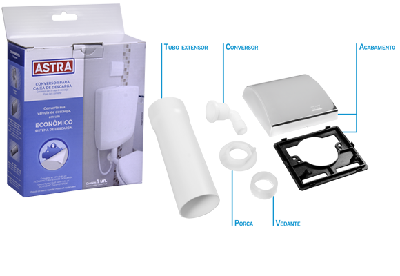 Kit Conversor de Válvula de Descarga